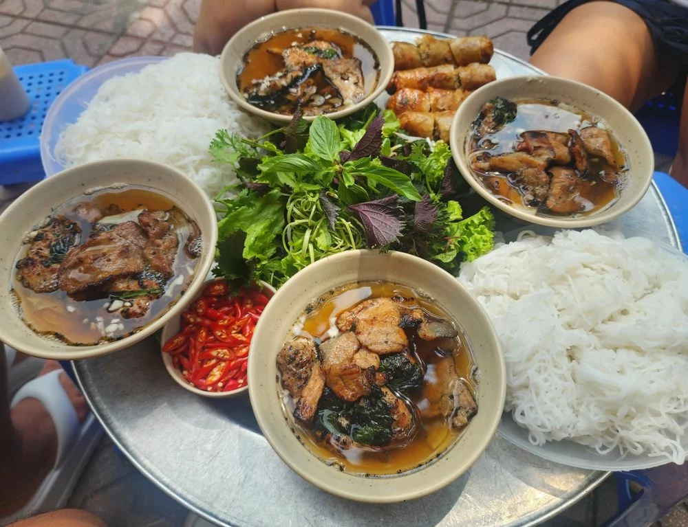 Bun Cha - A must for lunch in Hanoi 24 hours
