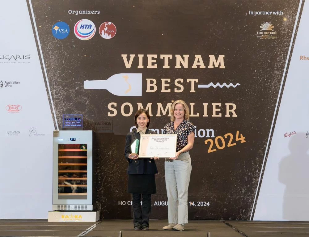 Miss Tram of Chapter Dining was named Best Sommelier in Vietnam 2024