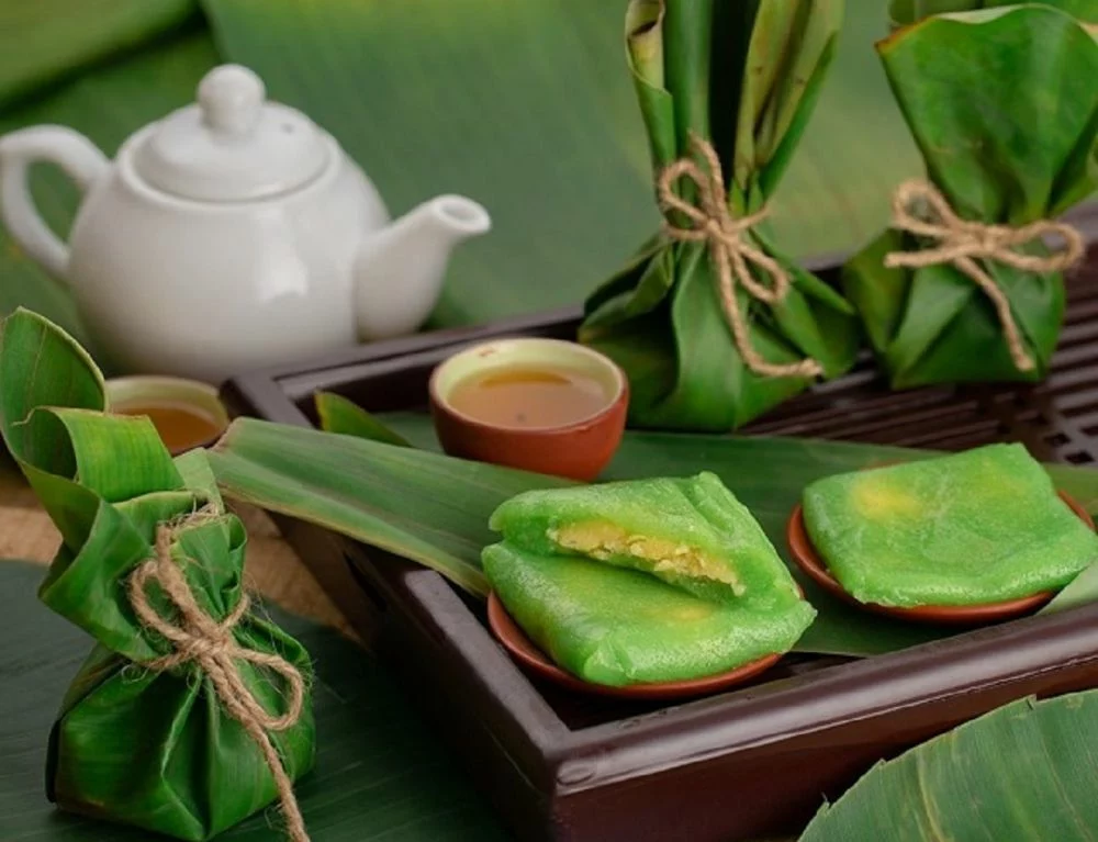 Bánh cốm - traditional cakes from Hanoi