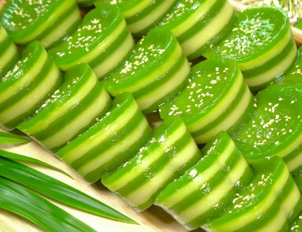 These traditional sweets are renowned for their vivid colors and artistic presentation