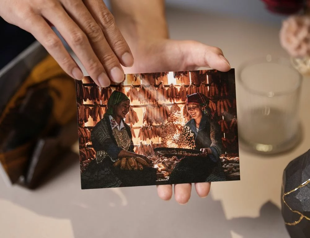 At Chapter Dining, each dish is accompanied by a postcard that tells a story inspired by one of its local ingredients