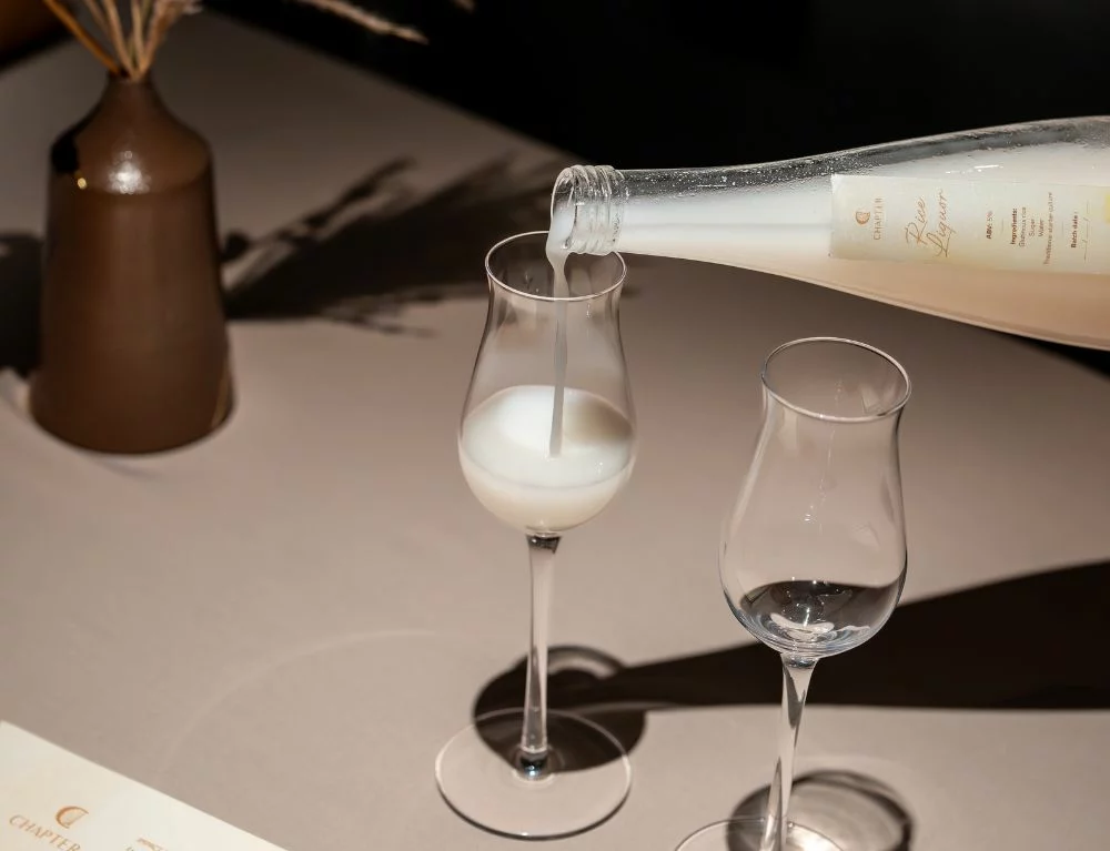 At Chapter Dining, Vietnamese rice wine is featured as part of the locally crafted alcohol pairing menu