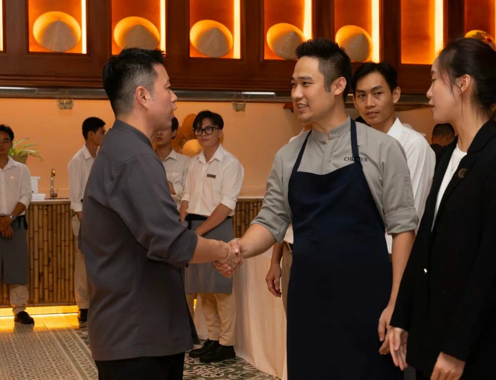 Chef Quang Dung and Chef Takahisa Erikawa at The Taste of Heritage dining experience
