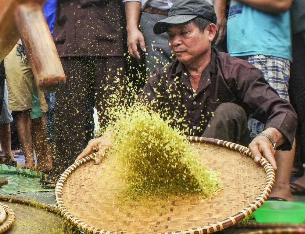 The finest cốm is found in Vòng Village