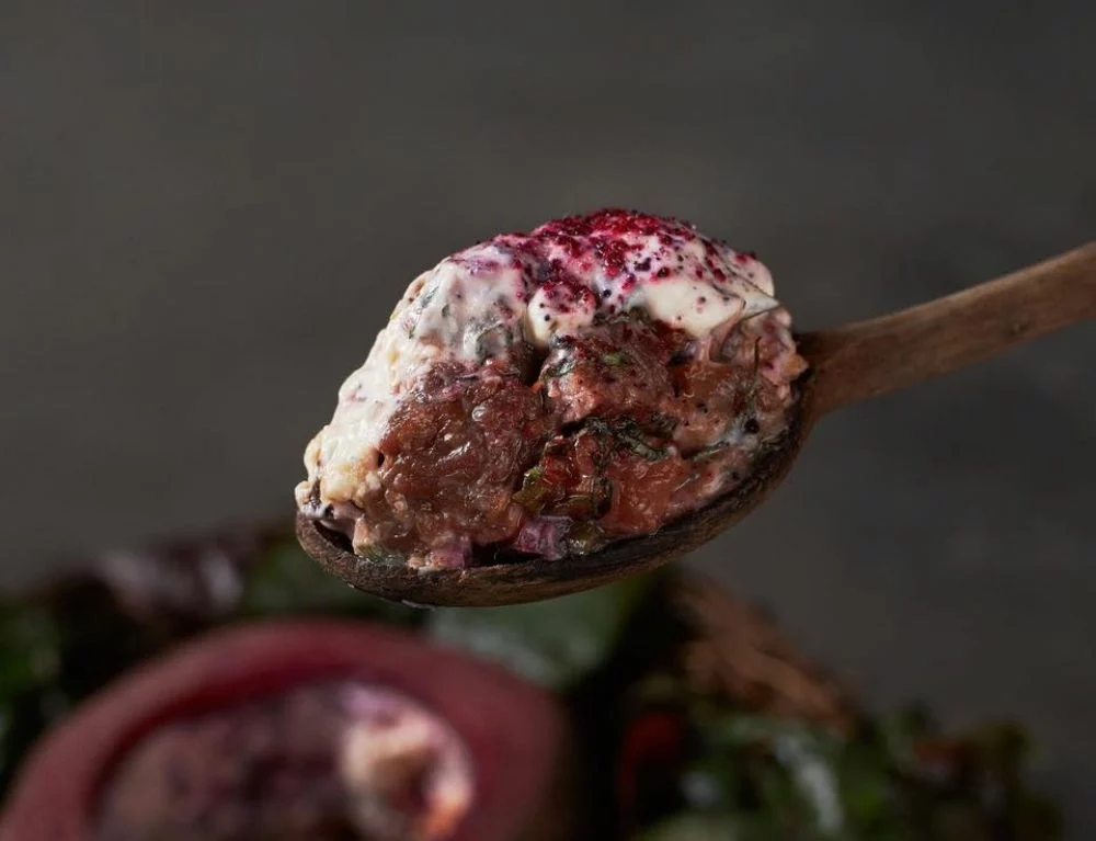 Fermented beetroot is used in the Ninh Binh venison dish on the Earth Call menu