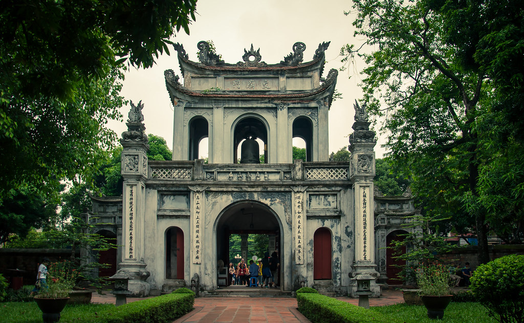 The tranquil courtyards of the Temple of Literature