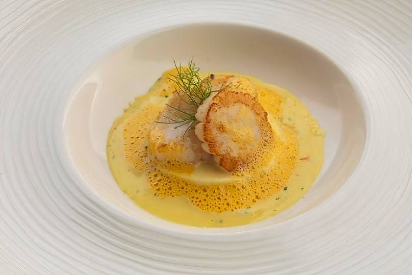 Scallop mousse - A delicate fine dining appetize