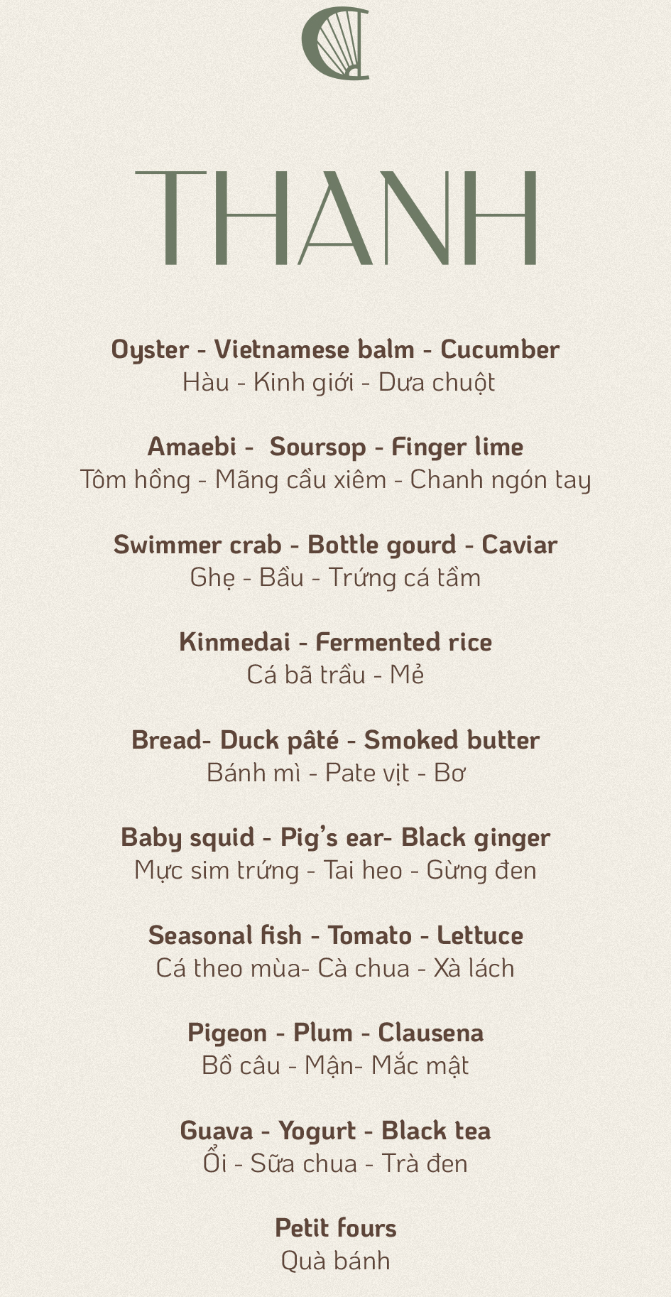 Elegant summer tasting menu Hanoi experience at Chapter Dining