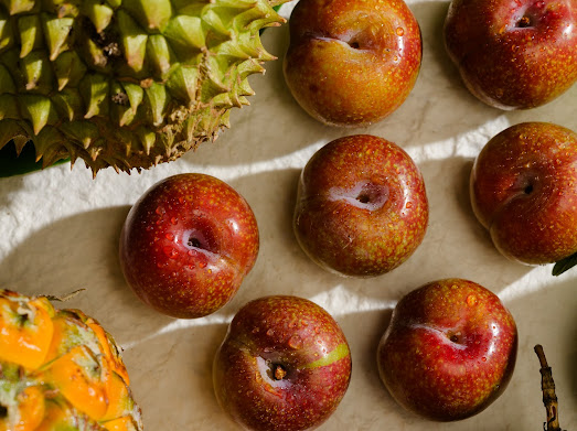 In modern gastronomy, plum extends far beyond dessert, bringing brightness to savory dishes.
