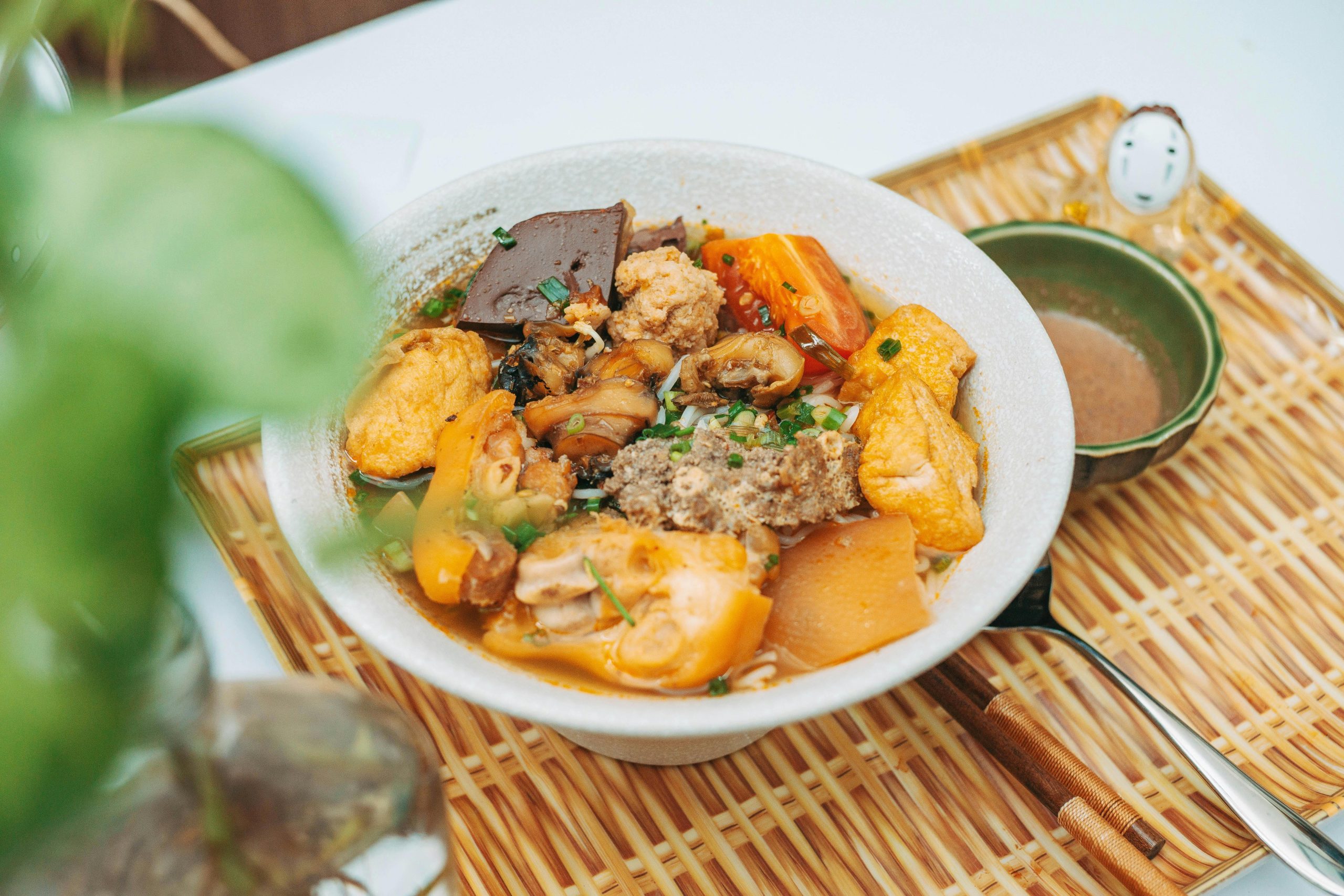 Signature Hanoi dishes including bun rieu 