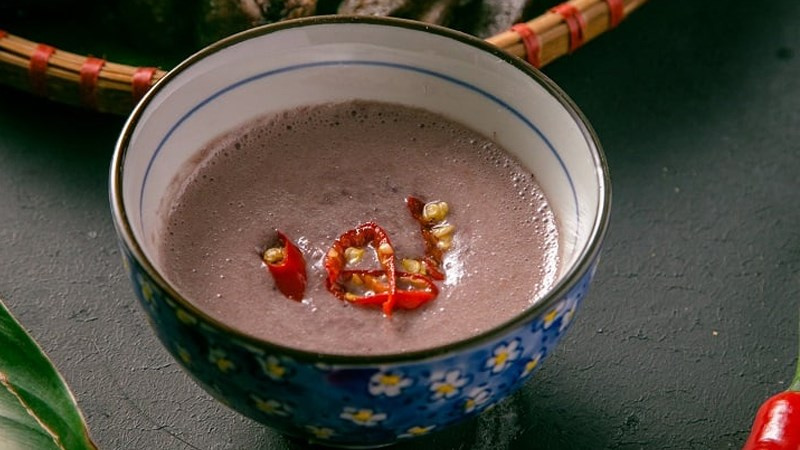 Traditional shrimp paste in Hanoi showcasing the bold flavors of Northern Vietnamese cuisine