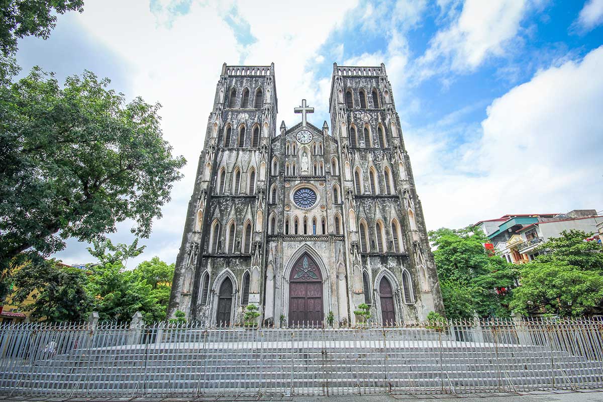 St. Joseph's Cathedral, a unique cultural attraction and one of the top things to do in Hanoi