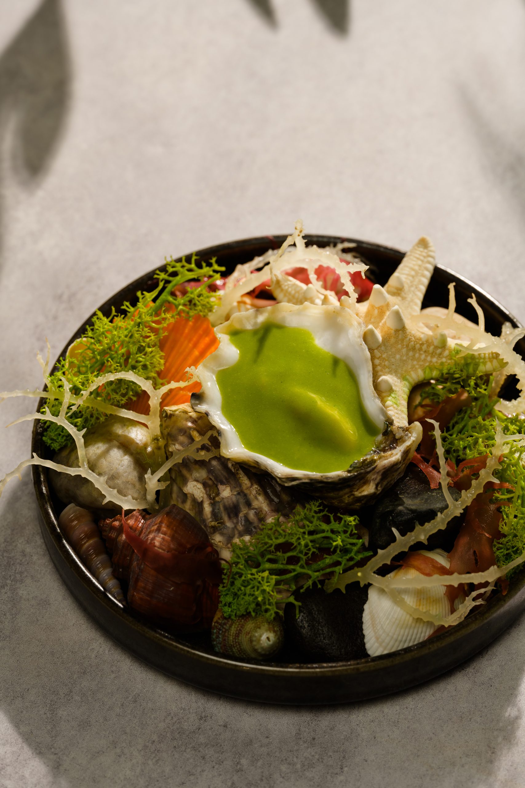 Taste of Vietnam culinary journey through oyster, Vietnamese Balm, and cucumber at Chapter Dining