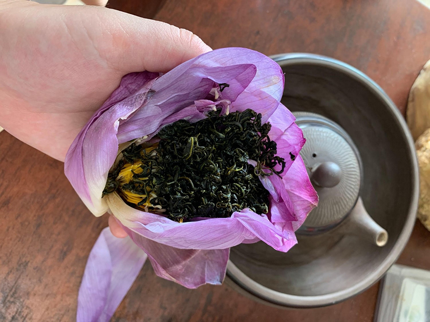 Lotus tea and loose-leaf tea sourced from Vietnam’s northern mountains