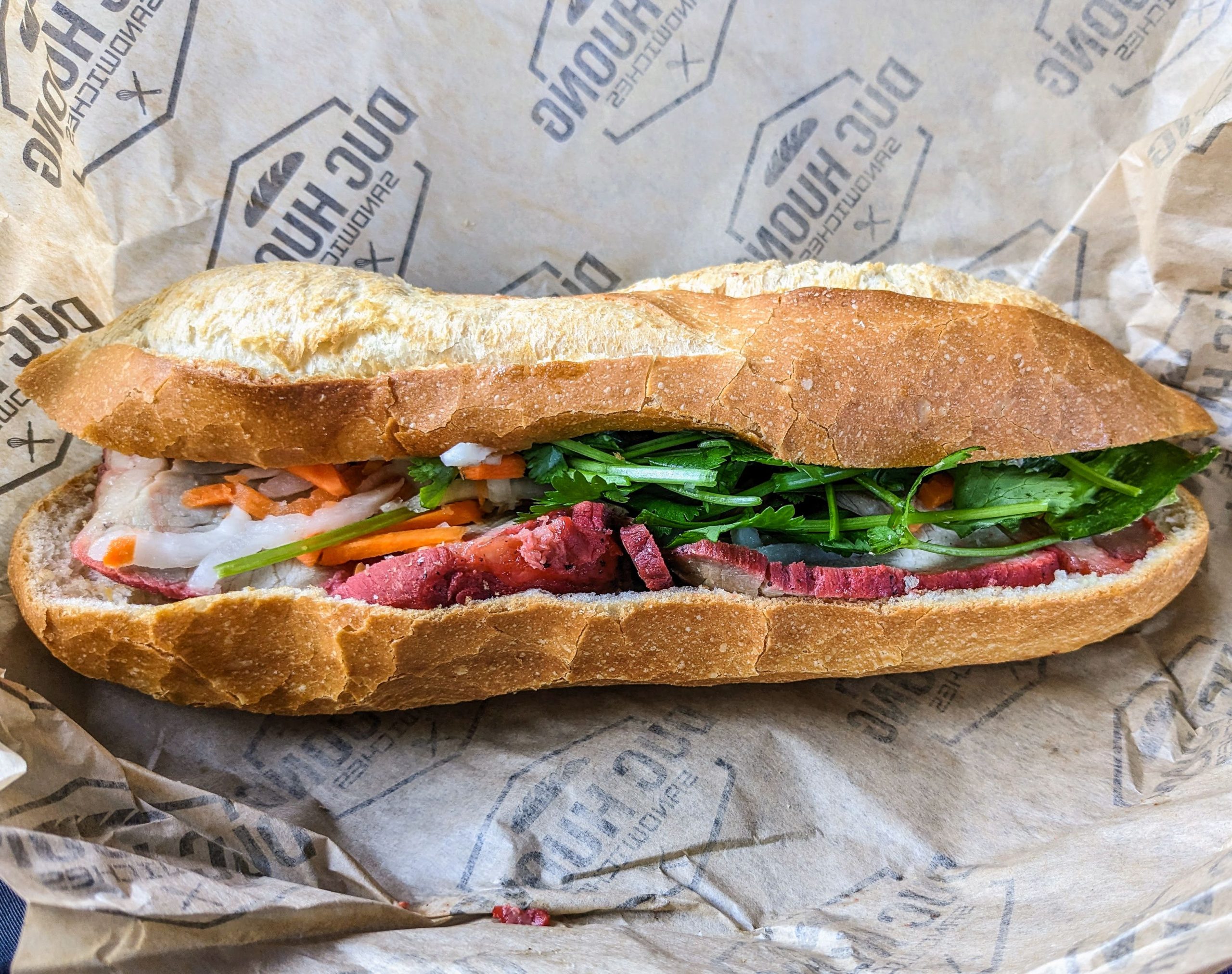 Vietnamese banh mi showcasing Vietnam's most iconic street food and food culture