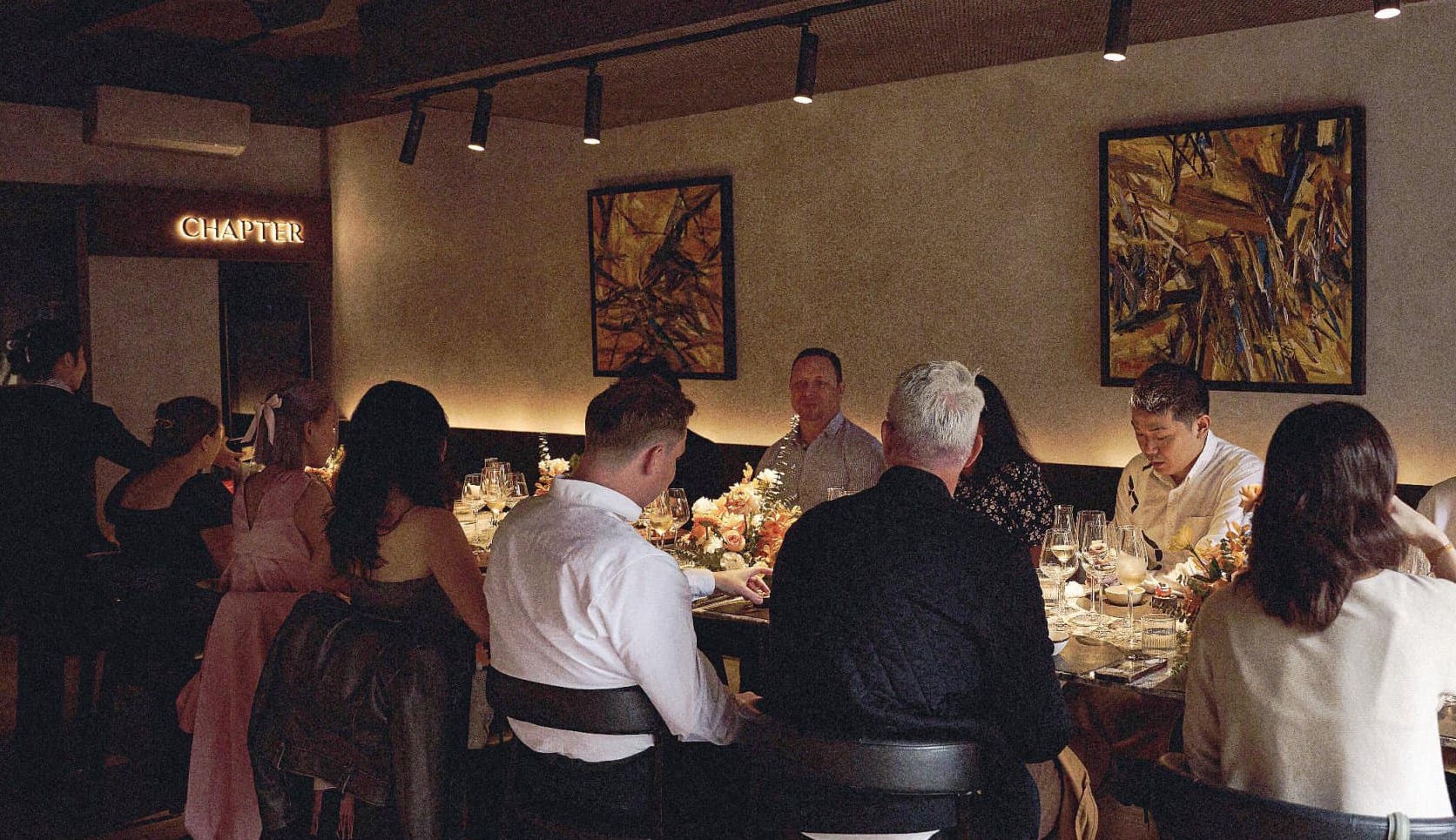 Guest wearing a comfortable smart-casual outfit at Chapter Dining