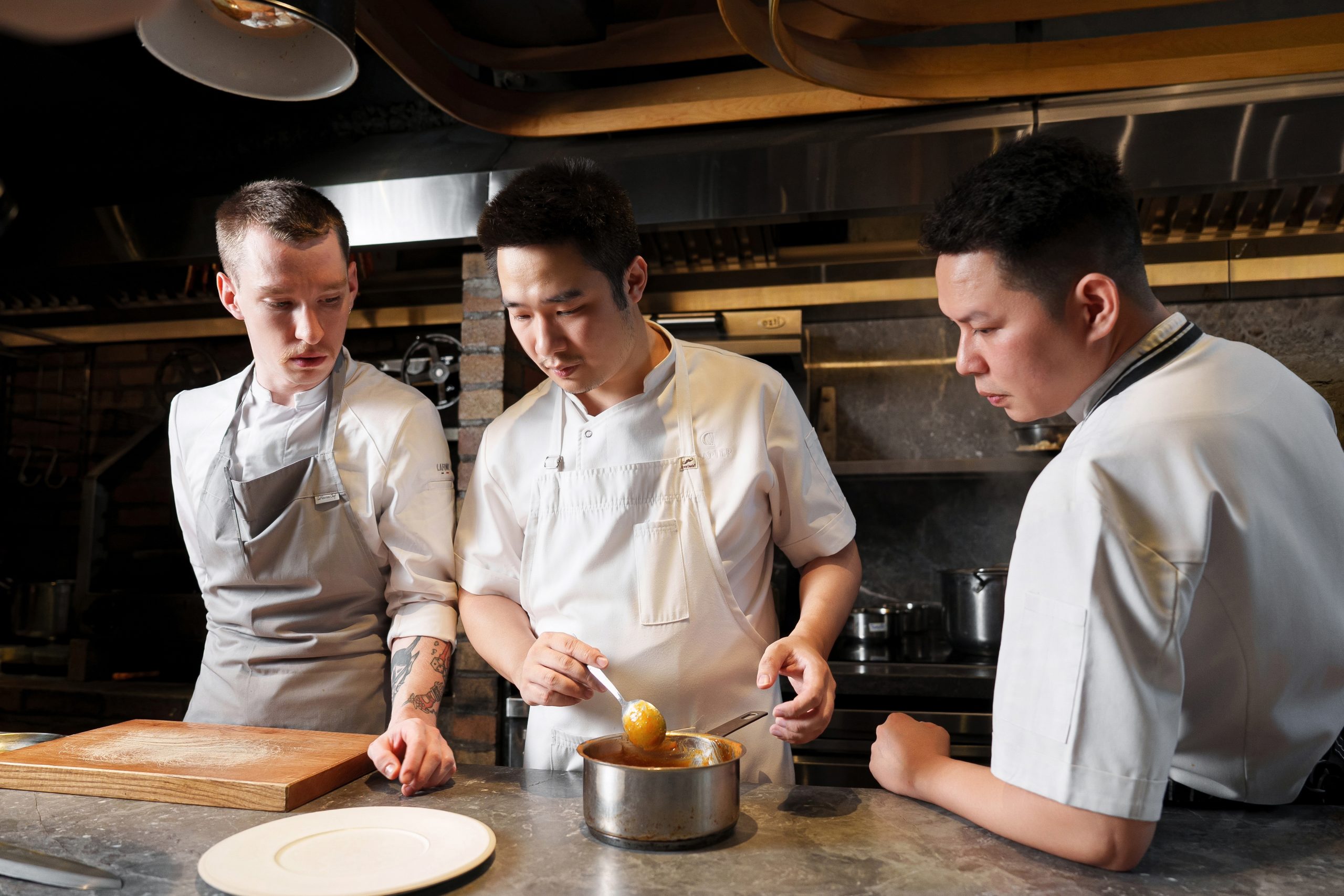 The chefs also explored different approaches to preparing familiar ingredients, drawing on their respective culinary experiences